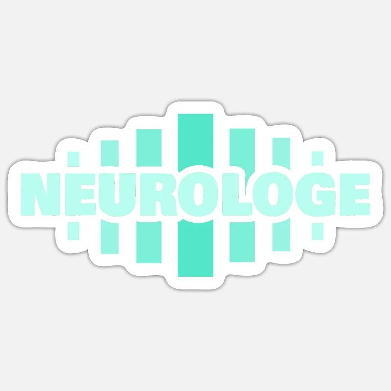 Neurologist as a profession - Sticker size S (10 x 10 cm) - white matte