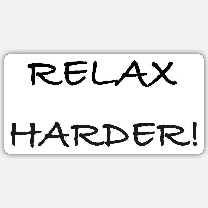 RelaxHarderV1 Sticker Größe S (10 x 10 cm)
