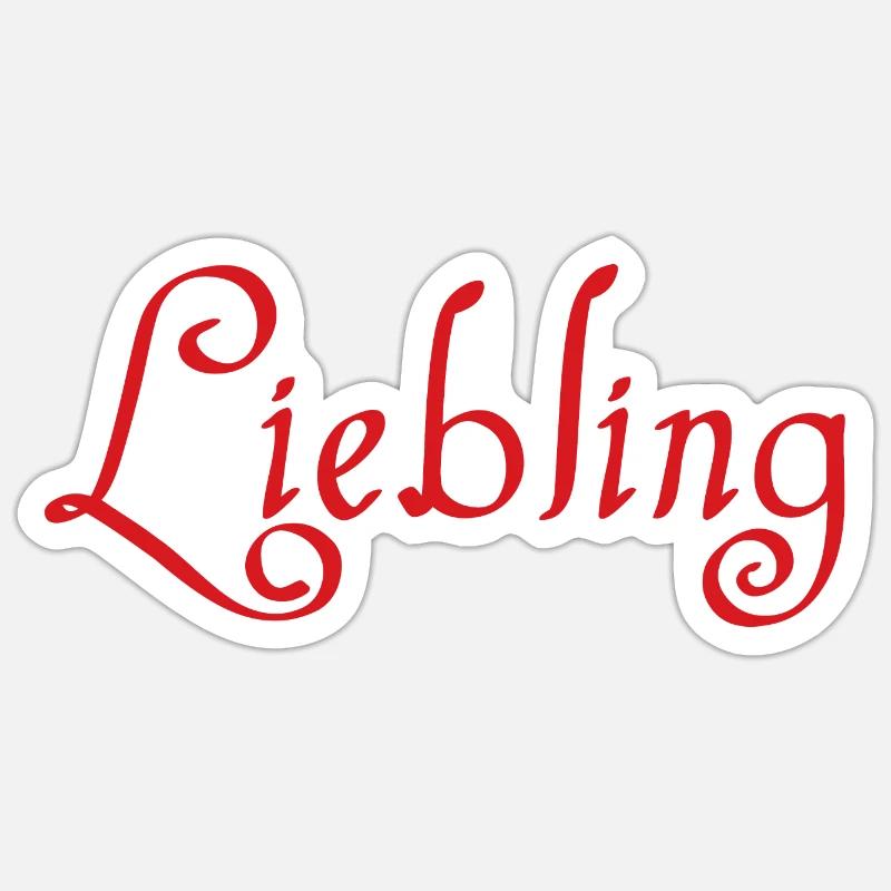 Darling - Sticker size S (10 x 10 cm) - white matte