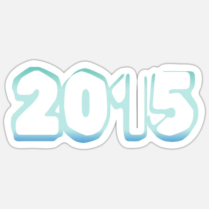 Eisblock 2015 - Sticker size S (10 x 10 cm) - white matte