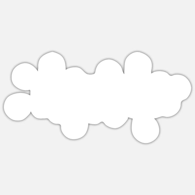 bulles Frieda - Sticker taille S (10 x 10 cm) - blanc mat