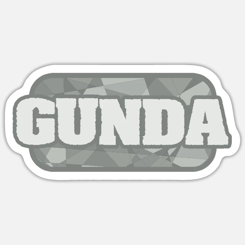 Gunda Sticker Größe S (10 x 10 cm)