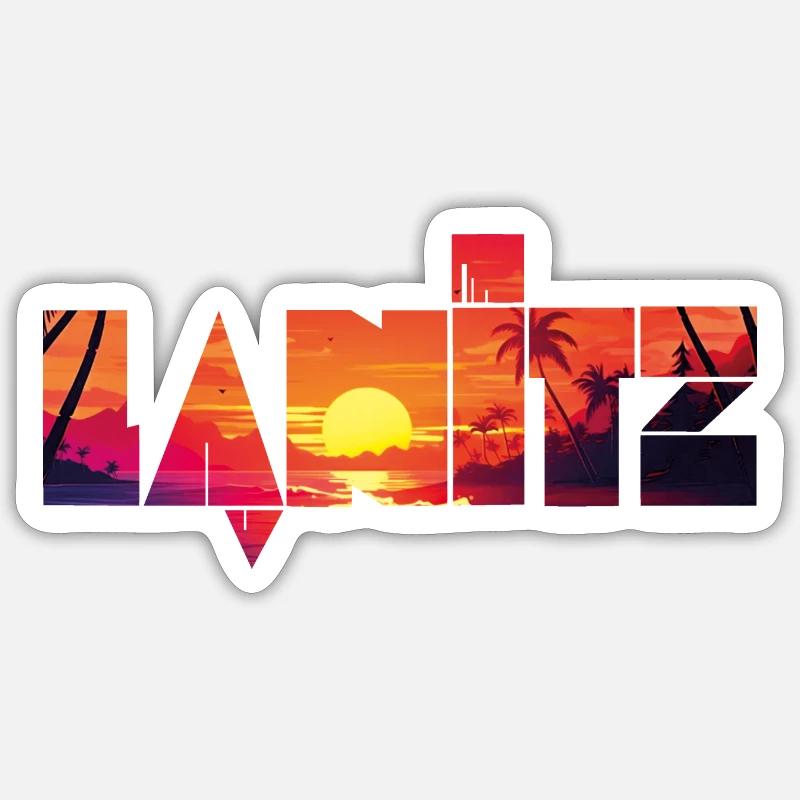 LAnitz Tropics - Sticker size S (10 x 10 cm) - white matte