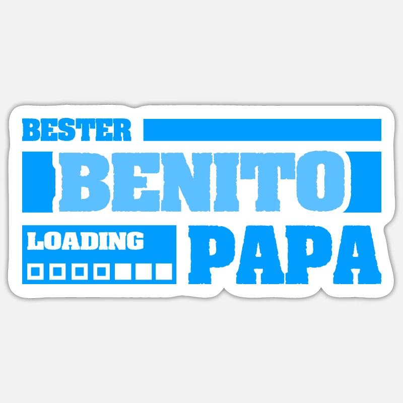 Gift for Benito - Sticker size S (10 x 10 cm) - white matte
