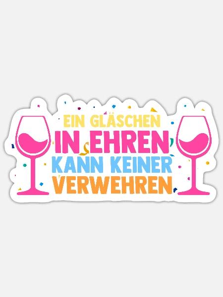 Karnevalskostüm Fasching Karneval - Sticker Größe S (10 x 10 cm) - Mattweiß