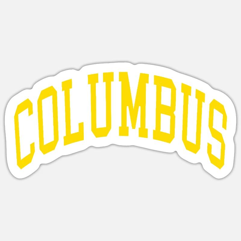 Columbus - Sticker taille S (10 x 10 cm) - blanc mat