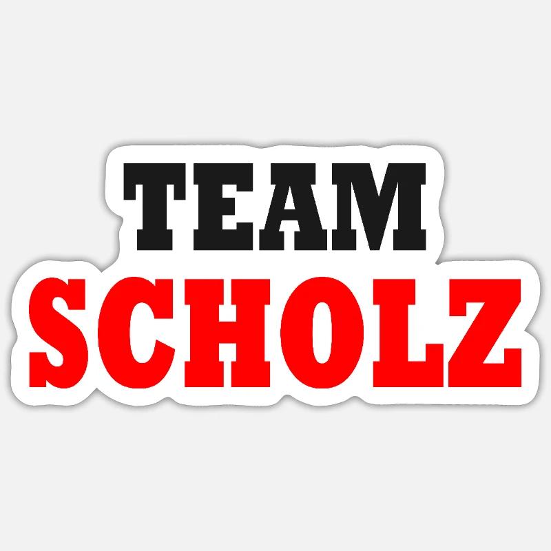 L’équipe scholz - Sticker taille S (10 x 10 cm) - blanc mat