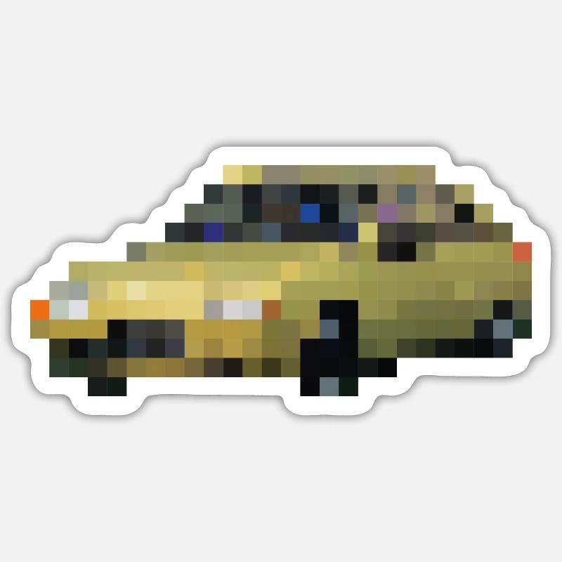 Auto - Sticker Größe S (10 x 10 cm) - Mattweiß