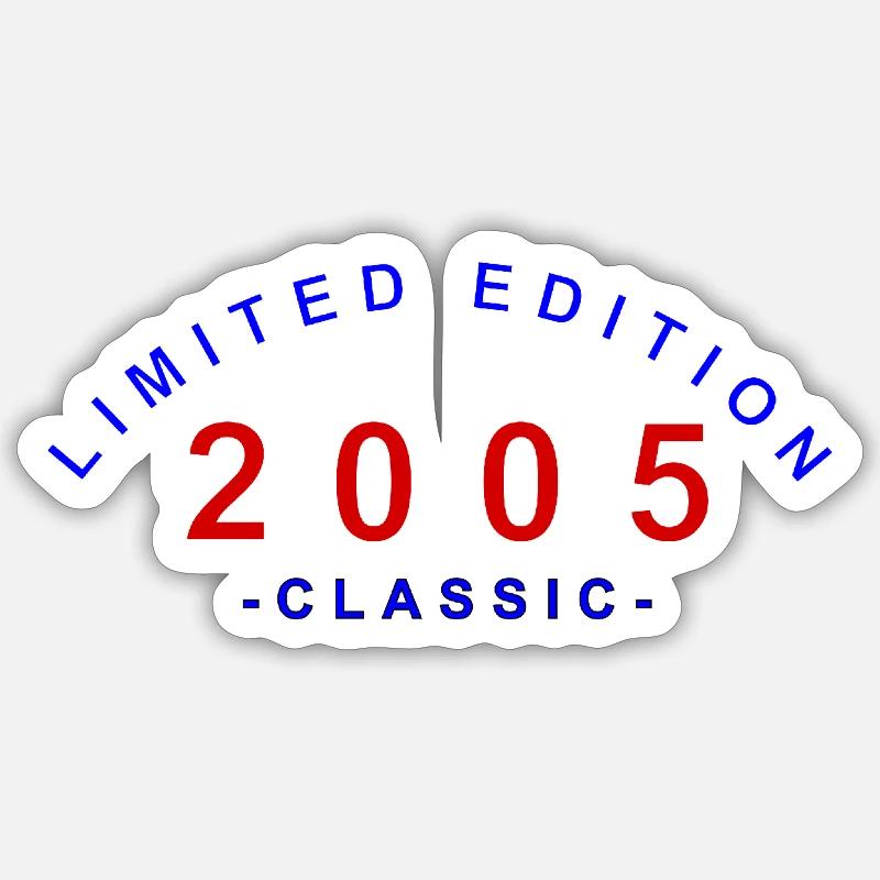 2005 Édition Limitée Classique - Sticker taille S (10 x 10 cm) - blanc mat
