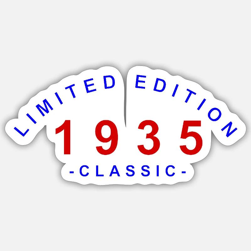 1935, édition limitée - Sticker taille S (10 x 10 cm) - blanc mat