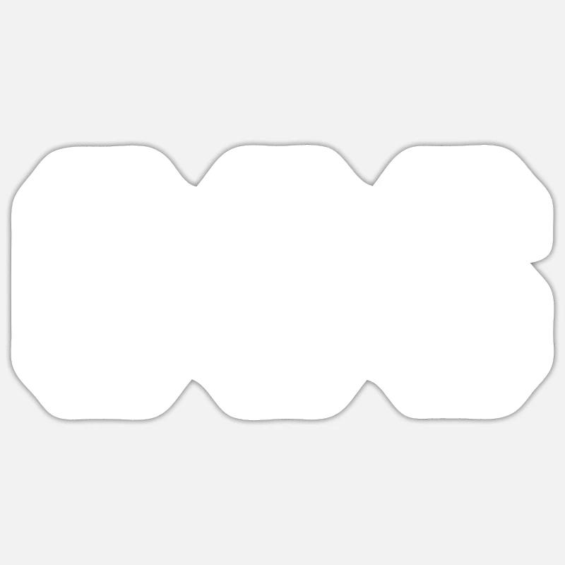 666 - Sticker size S (10 x 10 cm) - white matte