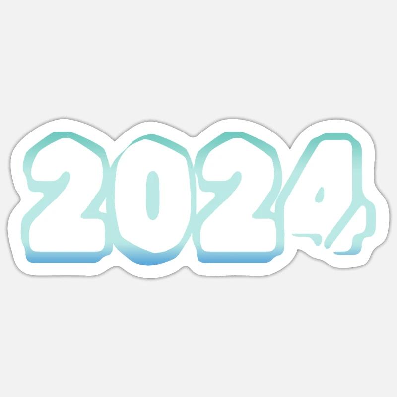 2024 - Sticker taille S (10 x 10 cm) - blanc mat