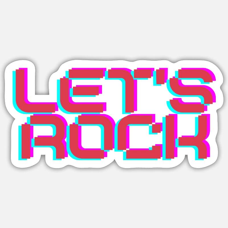 Faisons du rock Sticker taille S (10 x 10 cm)