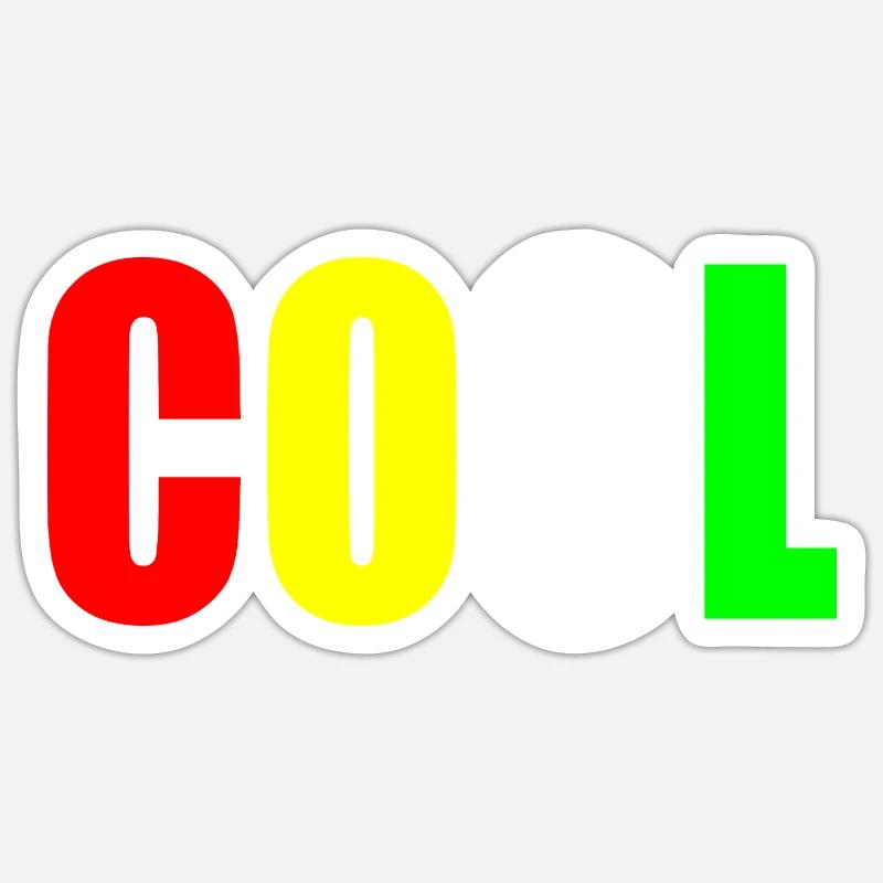 Cool - Sticker size S (10 x 10 cm) - white matte