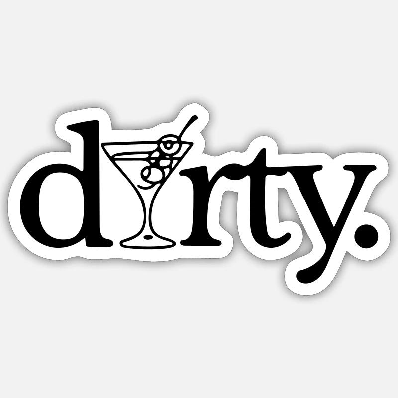 schmutzig Sticker Größe S (10 x 10 cm)