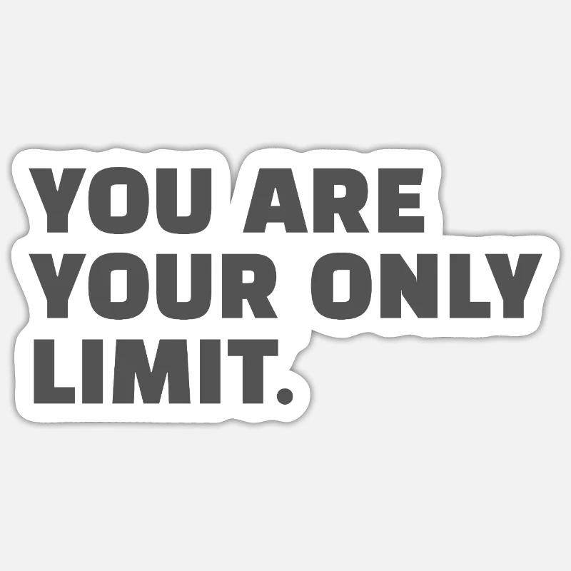 Motivation Spruch Statement Selbstvertrauen - Sticker Größe S (10 x 10 cm) - Mattweiß