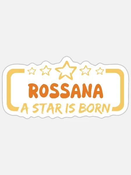 Geschenk für Rossana - Sticker Größe S (10 x 10 cm) - Mattweiß