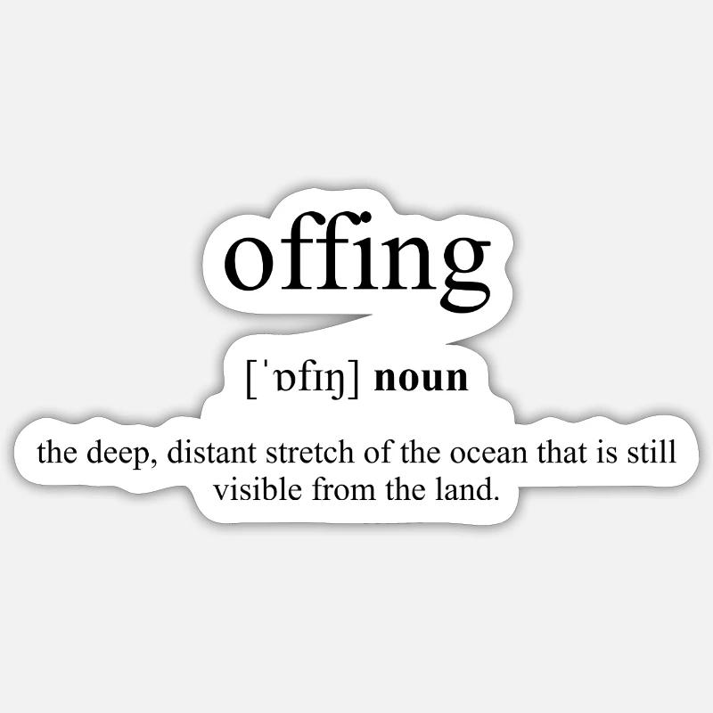 Offing Definition Dictionary Sticker Größe S (10 x 10 cm)