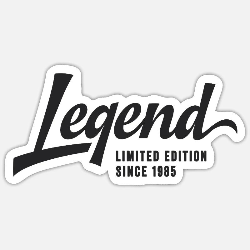 Legend Edition Limitée depuis 1985 - Sticker taille S (10 x 10 cm) - blanc mat
