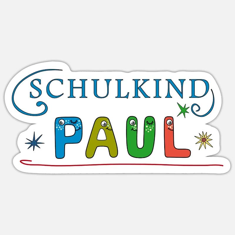 L’écolier Paul Sticker taille S (10 x 10 cm)