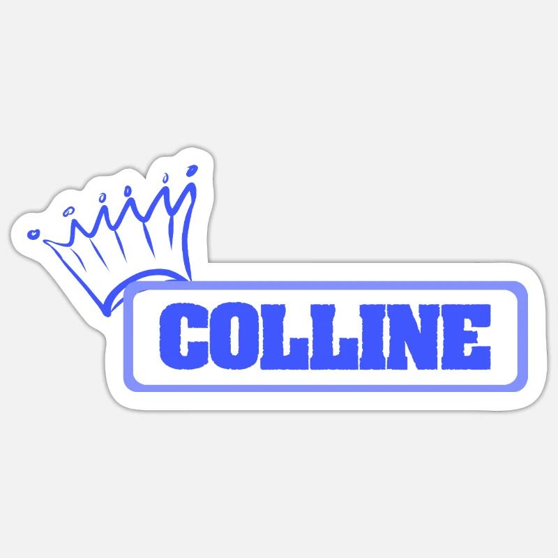 Schwester Colline - Sticker Größe S (10 x 10 cm) - Mattweiß