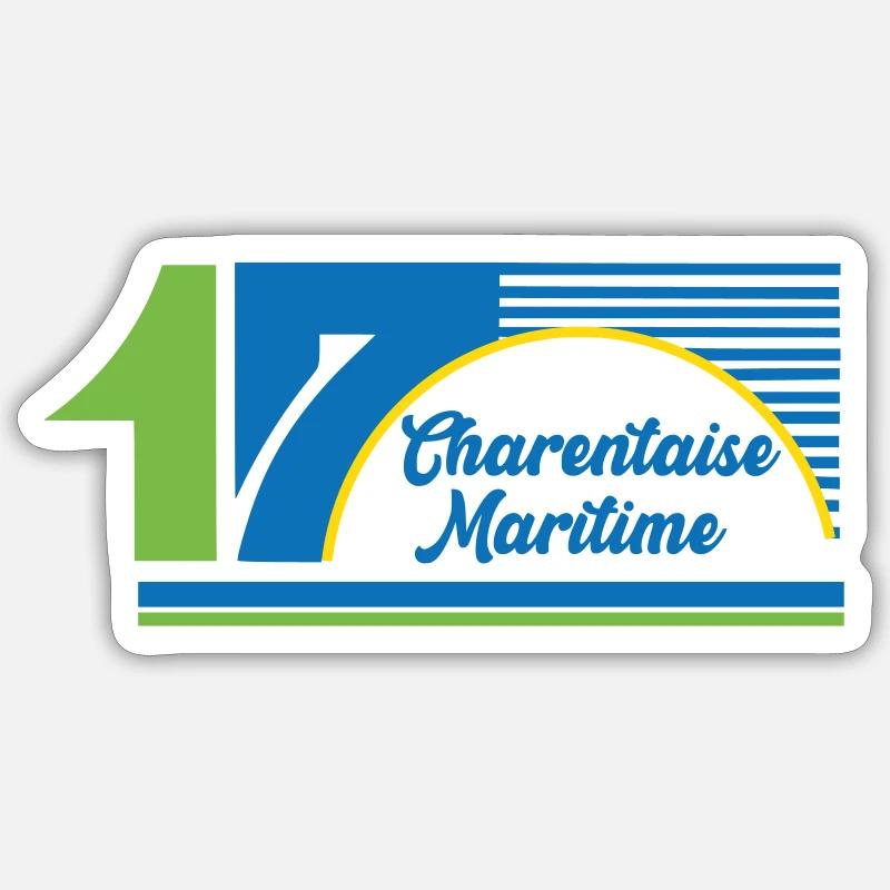 Charentaise Maritime - Sticker size S (10 x 10 cm) - white matte