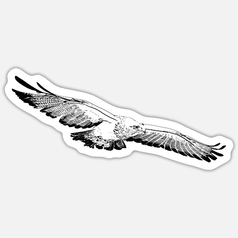 Eagle - Sticker size S (10 x 10 cm) - white matte