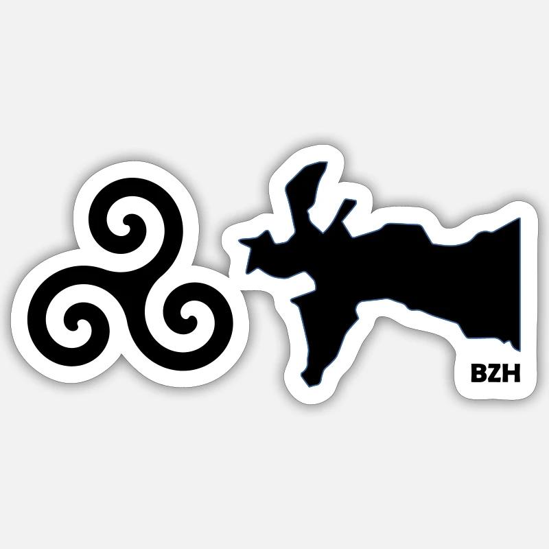 Tri-Crozon Sticker size S (10 x 10 cm)