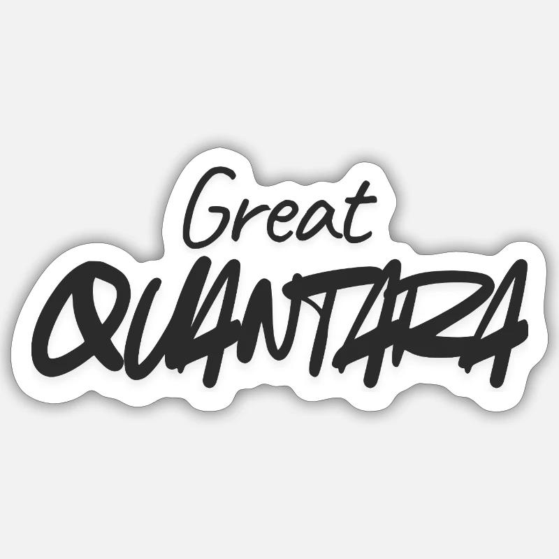 Great Quantity Graffiti Script - Sticker Größe S (10 x 10 cm) - Mattweiß