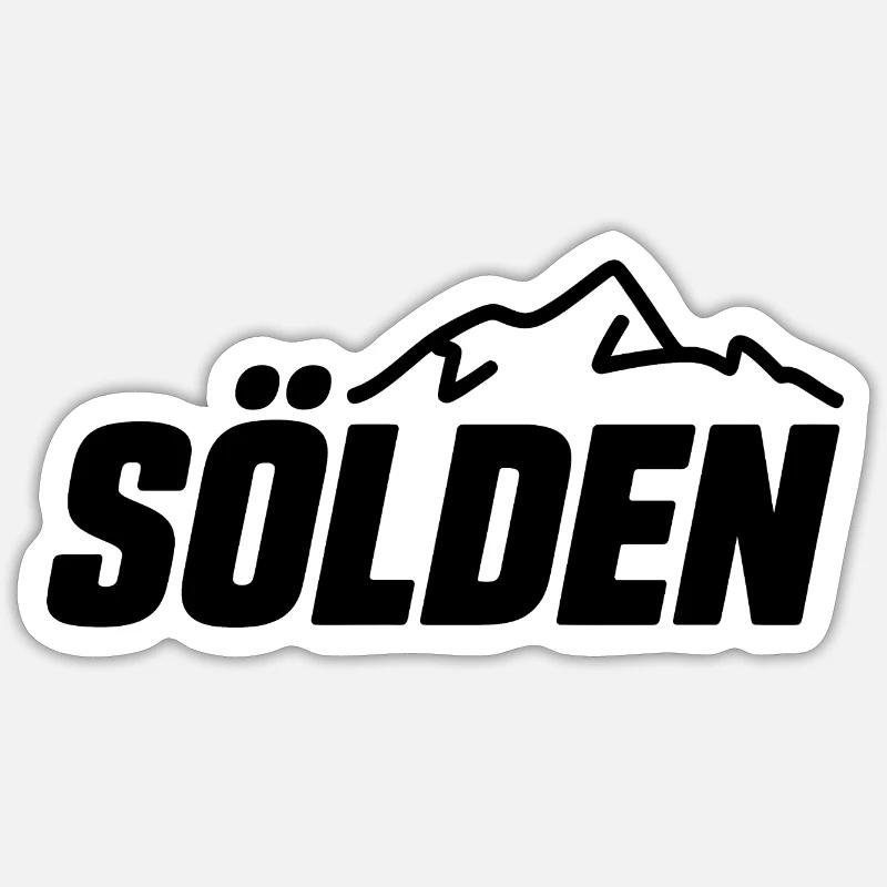 Sölden - Souvenir Design Sticker size S (10 x 10 cm)