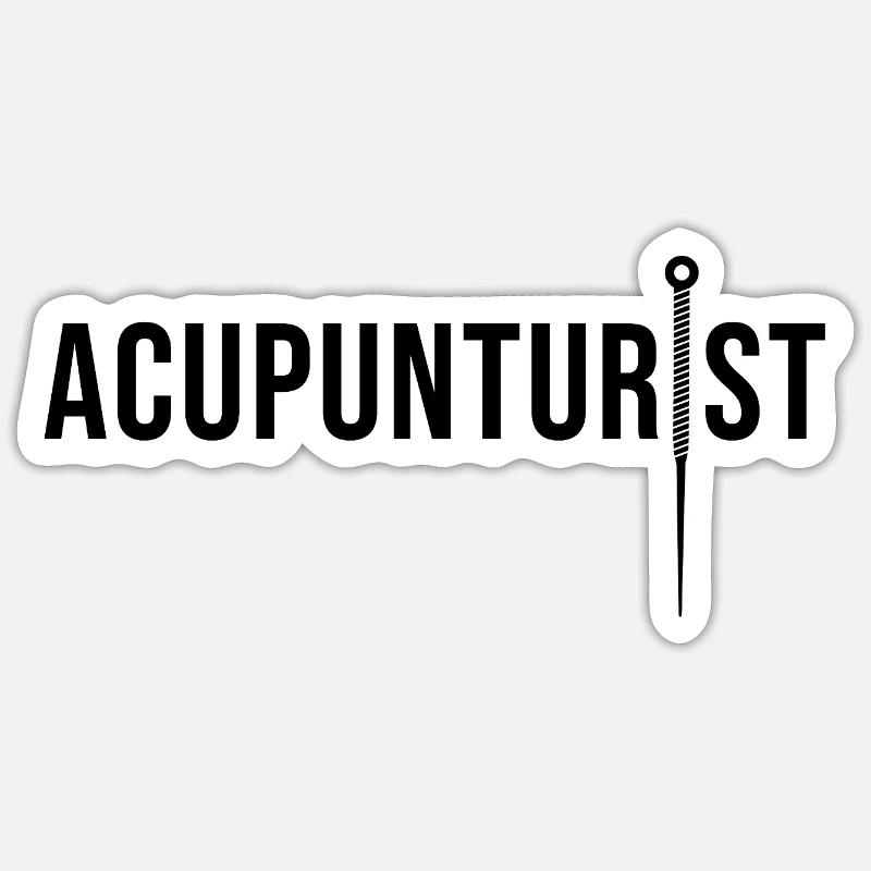 Acupuncturist Professional Licensed TCM Practition Sticker size S (10 x 10 cm)
