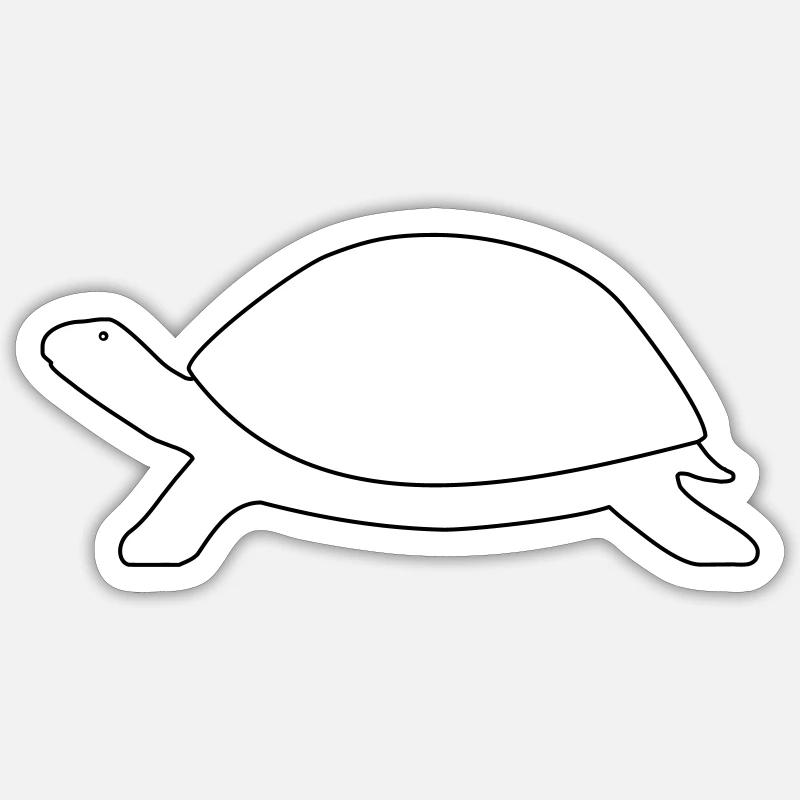 Turtle Sticker size S (10 x 10 cm)