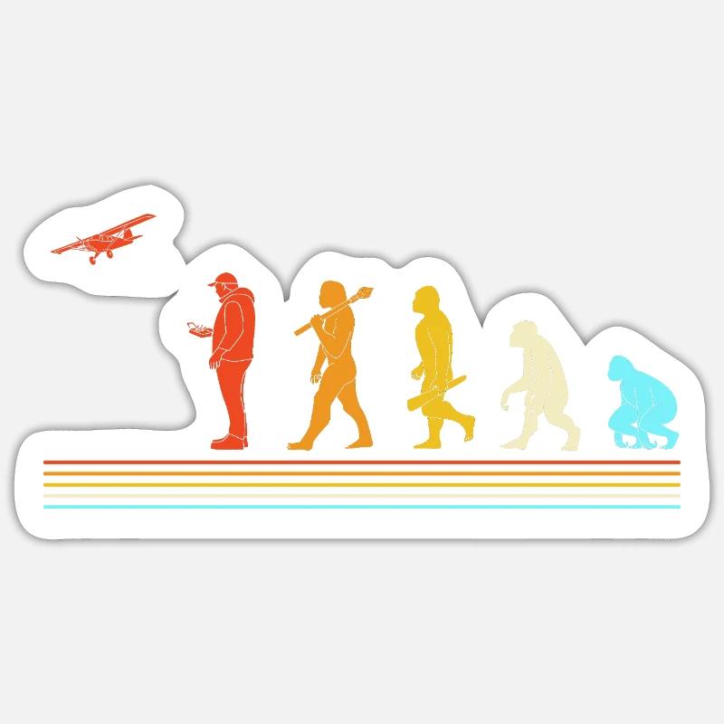 Model Airplane Model Airplane Sticker size S (10 x 10 cm)