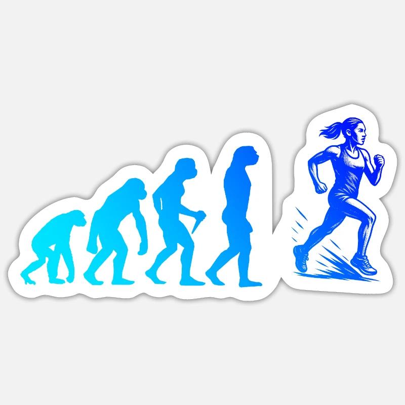 Direct Running Statement - Sticker size S (10 x 10 cm) - white matte