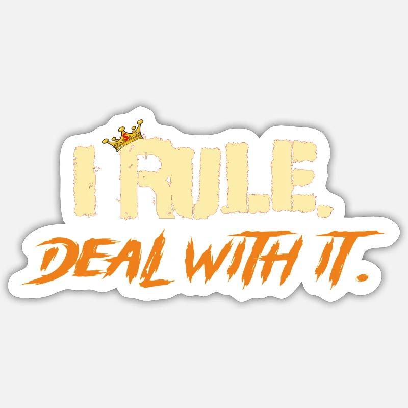 I_rule_2 Sticker taille S (10 x 10 cm)