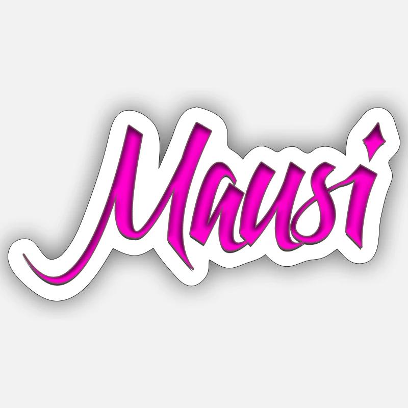 Mausi_Spruch - Sticker size S (10 x 10 cm) - white matte