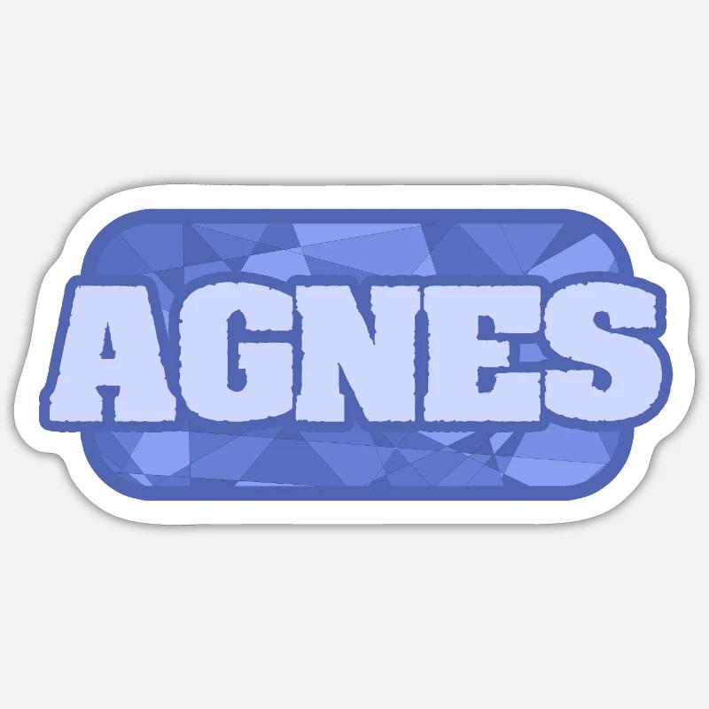 Gift for Agnes - Sticker size S (10 x 10 cm) - white matte