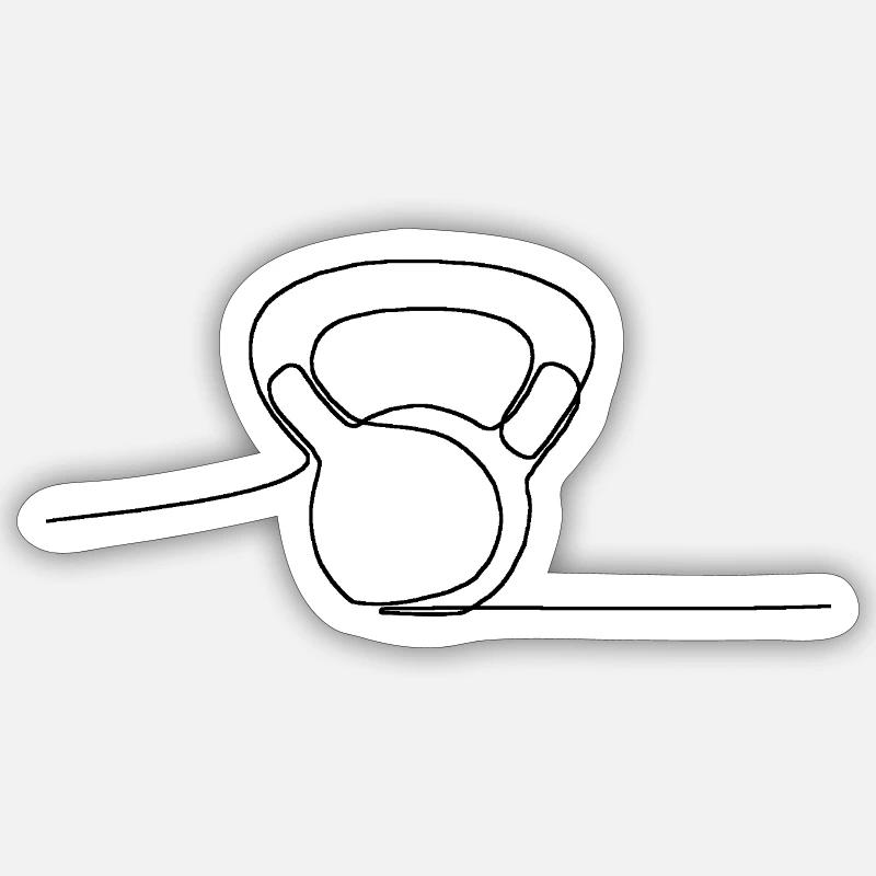 Strength Is Earned - Sticker size S (10 x 10 cm) - white matte