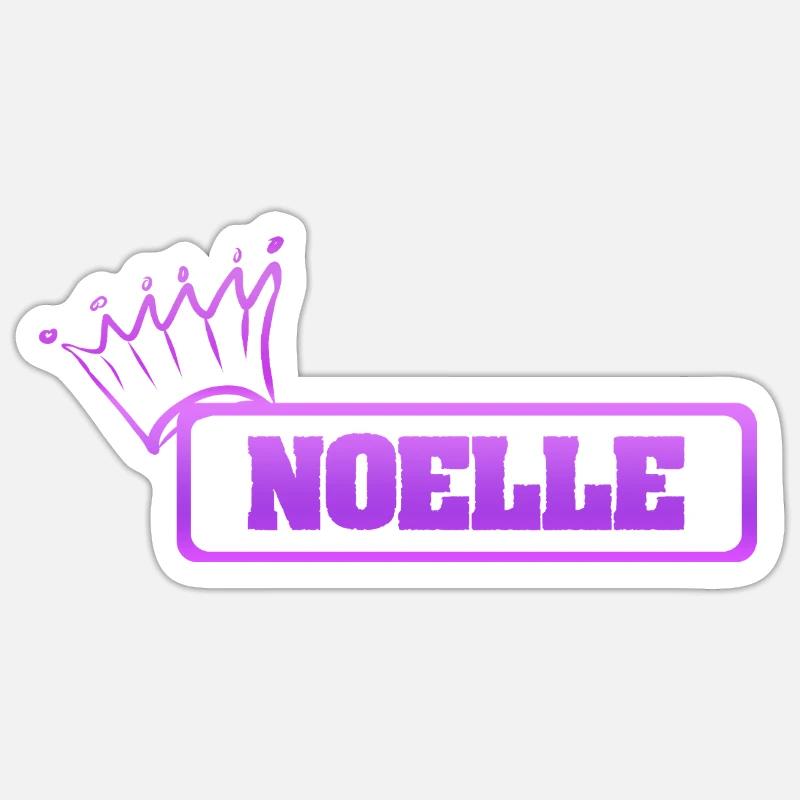 Gift for Noelle - Sticker size S (10 x 10 cm) - white matte