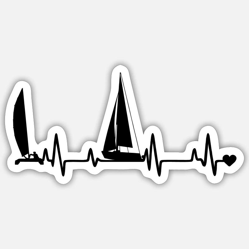 Sailboat Sticker size S (10 x 10 cm)