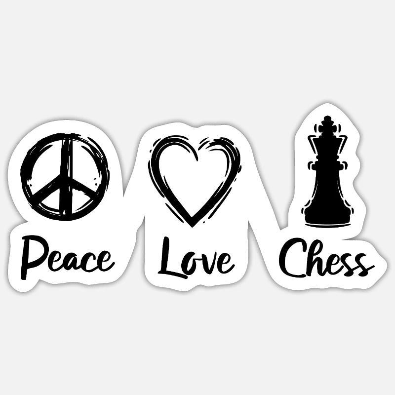 Motivation aux échecs - Sticker taille S (10 x 10 cm) - blanc mat