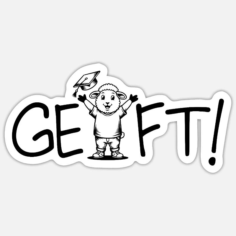 Fait ! Conclusion - Sticker taille S (10 x 10 cm) - blanc mat