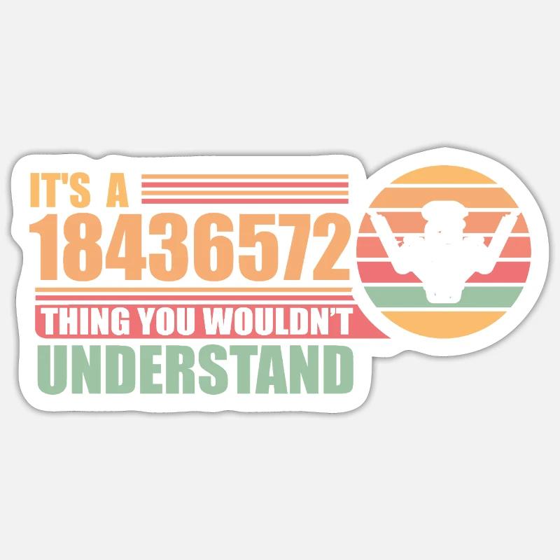 18436572 - V8 Engine Car Enthusiasts Mechanics - Sticker size S (10 x 10 cm) - white matte