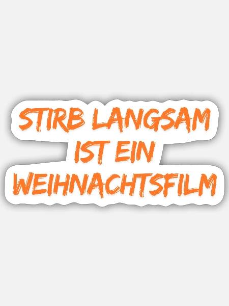Weihnachtsfilm Insider Spruch - Sticker Größe S (10 x 10 cm) - Mattweiß
