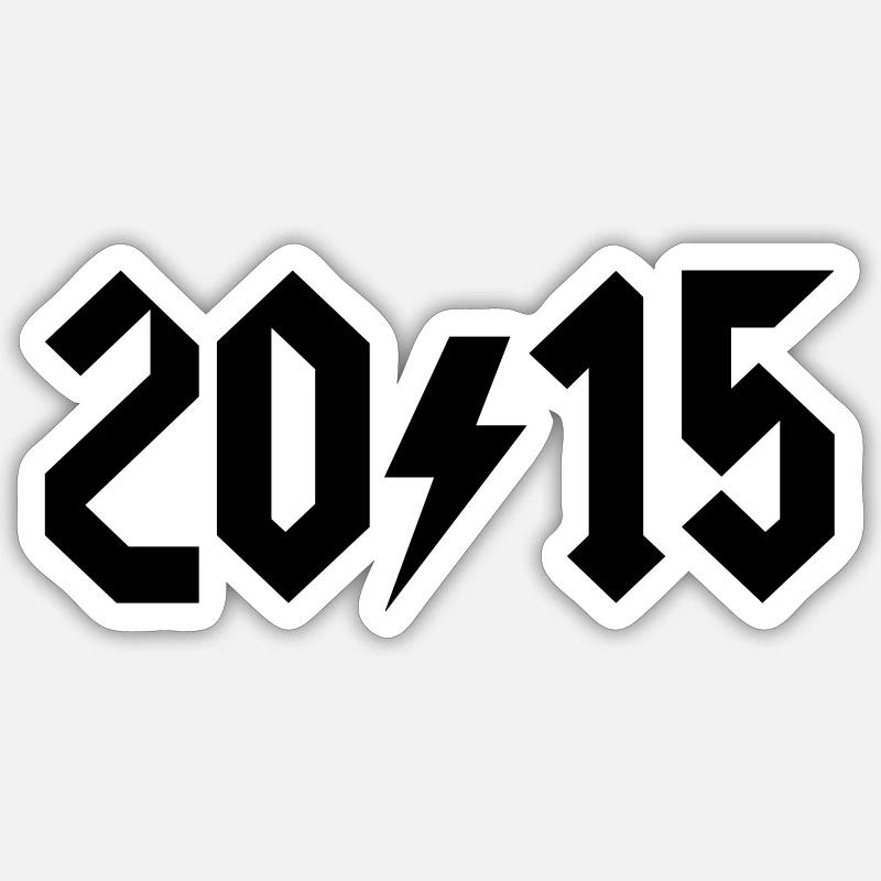 2015 - Sticker Größe S (10 x 10 cm) - Mattweiß