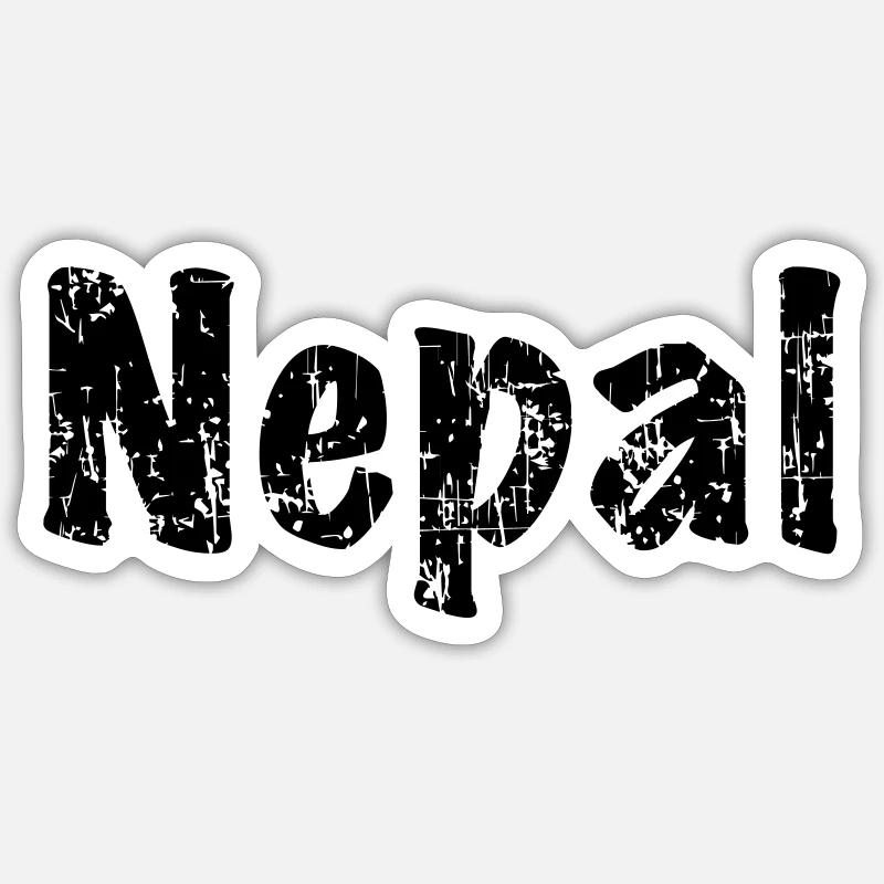 Nepal Sticker Größe S (10 x 10 cm)