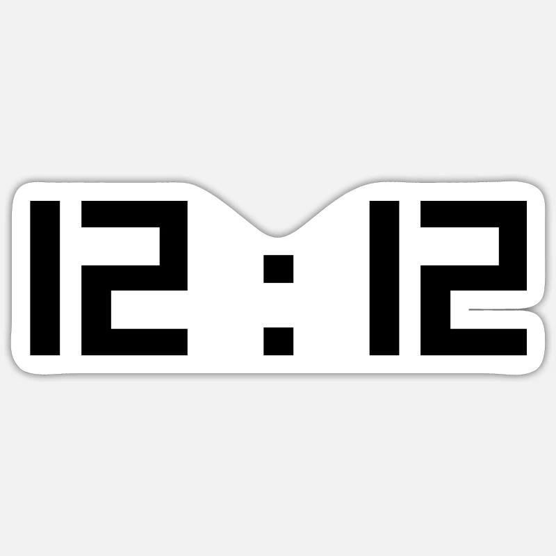 Midi douze Sticker taille S (10 x 10 cm)