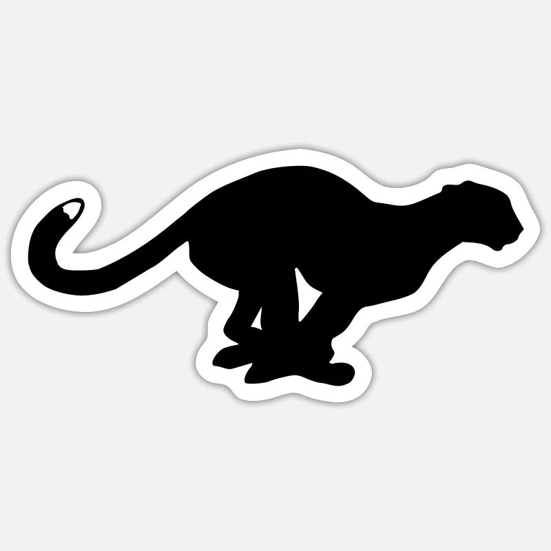 Panther - Sticker size S (10 x 10 cm) - white matte