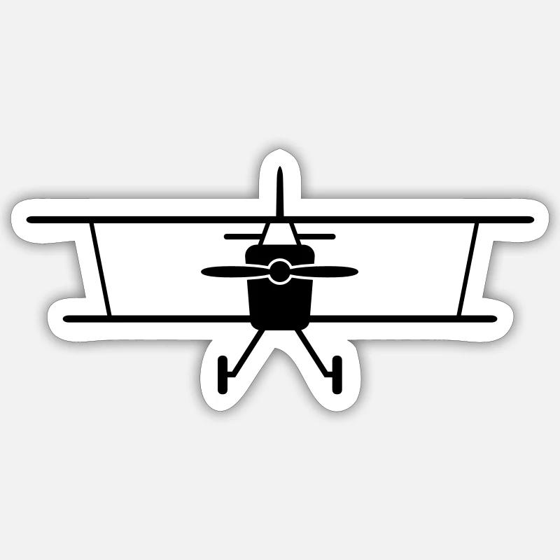 Fly a plane Sticker size S (10 x 10 cm)