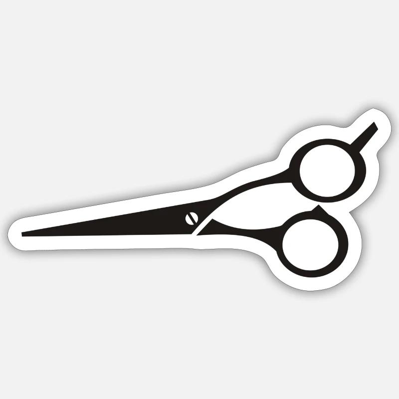 coiffeur de coiffeur de coiffeur de coiffeur salon de coiffure divulgue b Sticker taille S (10 x 10 cm)